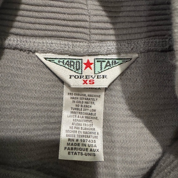 Hard Tail Forever gray ribbed mock neck sweater oversized - Picture 5 of 8